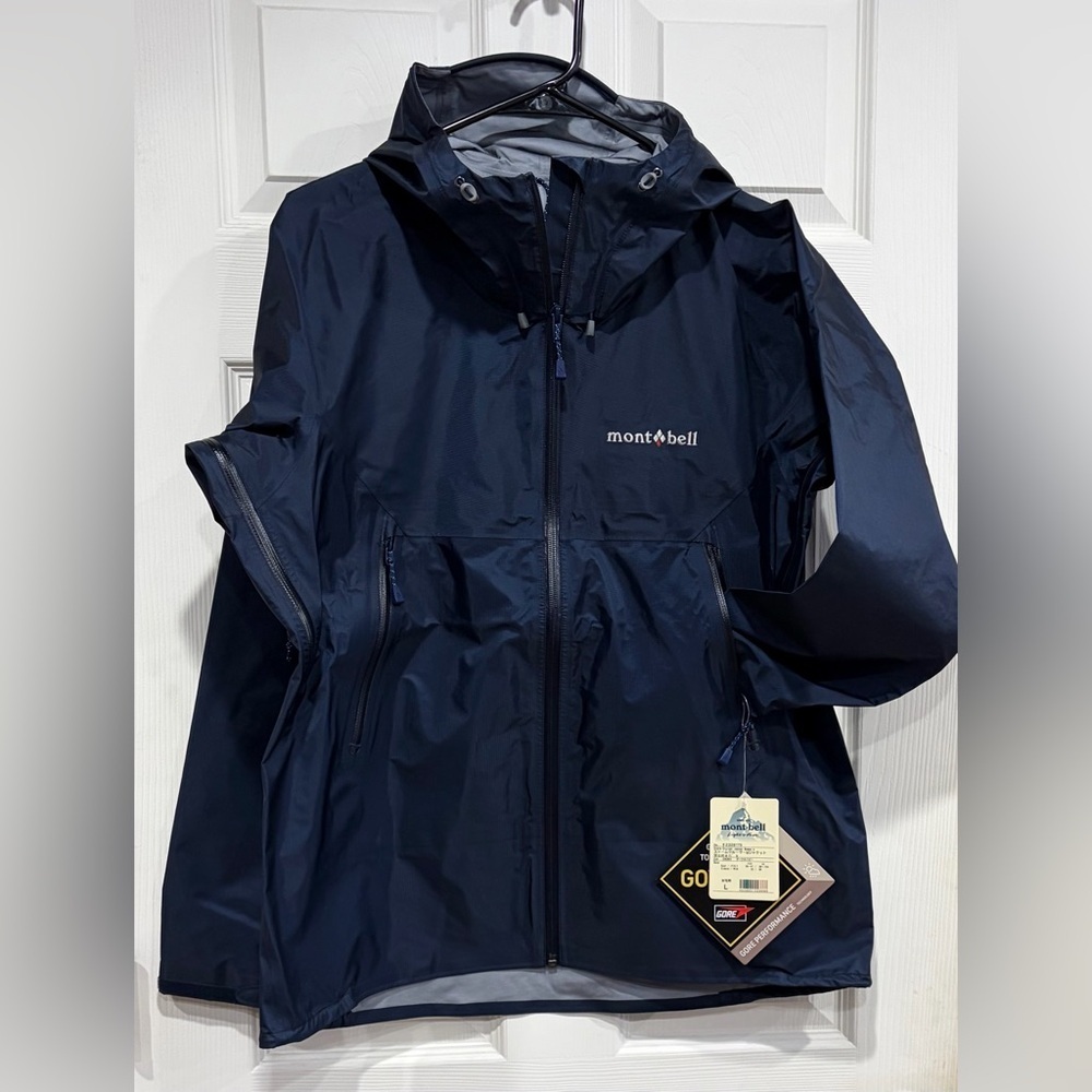 Montbell Women's Large Storm Cruiser Jacket Dark Navy NWT Ski Snowboard Shell